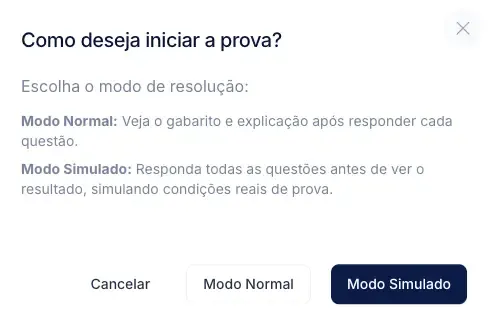 Modo de provas na integra