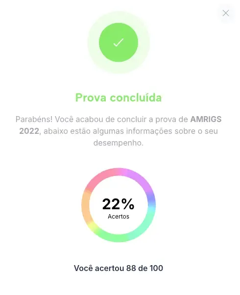 Conclusão da prova na integra